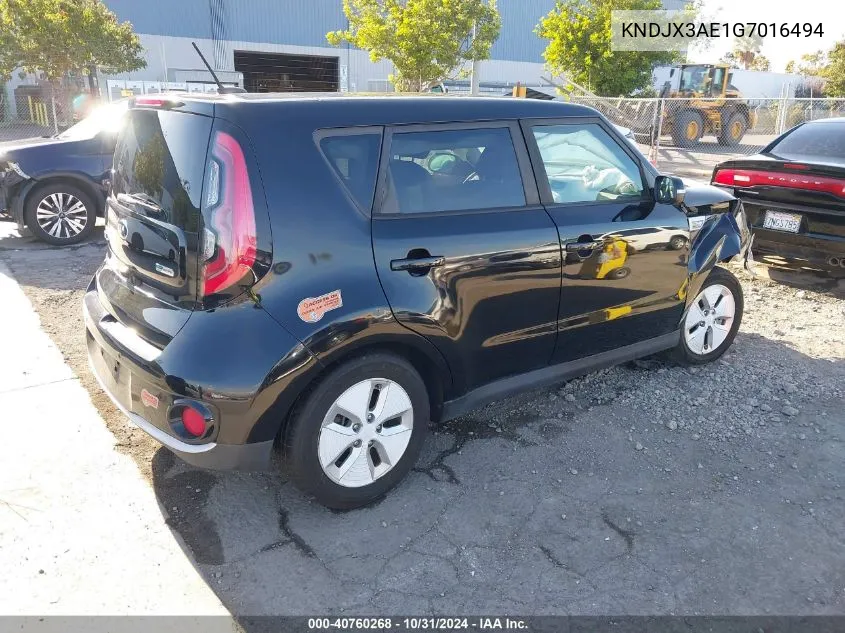 2016 Kia Soul Ev + VIN: KNDJX3AE1G7016494 Lot: 40760268