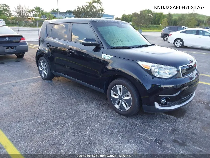 2017 Kia Soul Ev VIN: KNDJX3AE0H7021767 Lot: 40301828