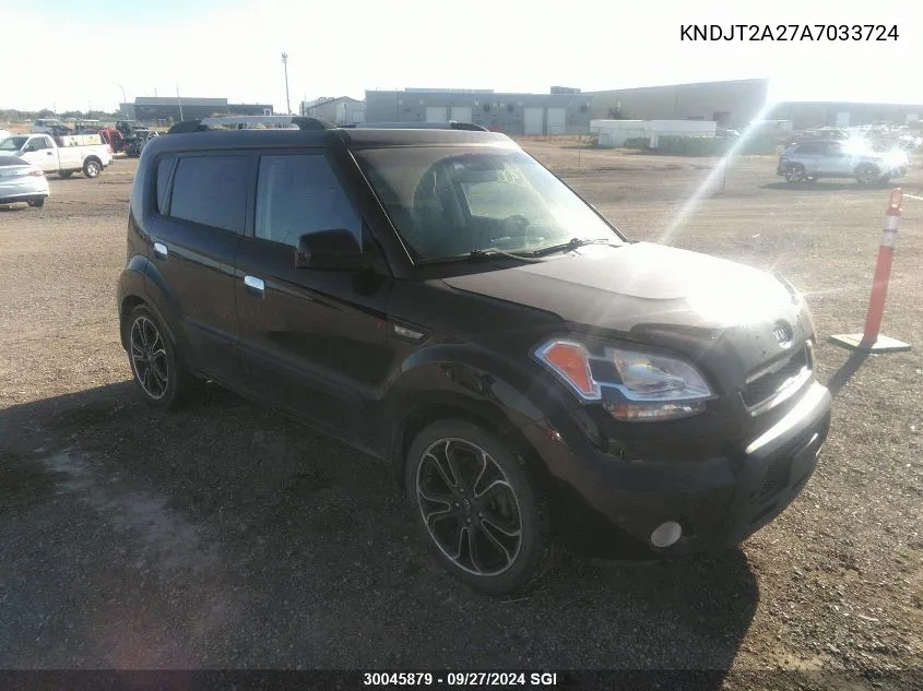 2010 Kia Soul +/!/Sport VIN: KNDJT2A27A7033724 Lot: 30045879