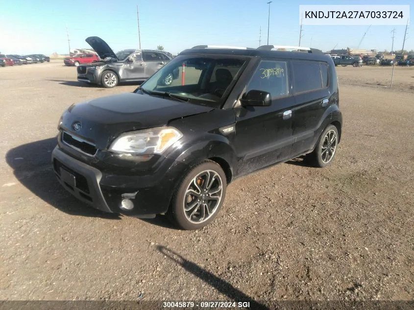 2010 Kia Soul +/!/Sport VIN: KNDJT2A27A7033724 Lot: 30045879