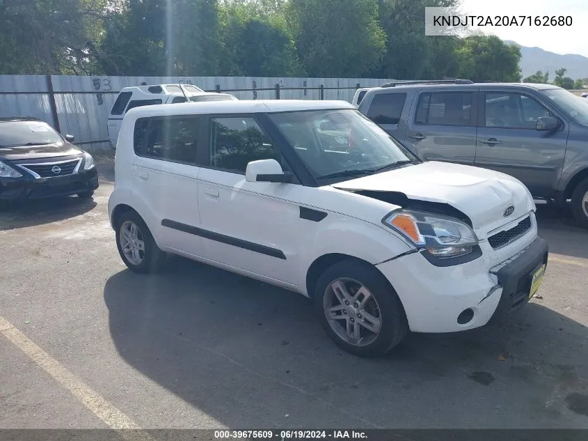 2010 Kia Soul + VIN: KNDJT2A20A7162680 Lot: 39675609