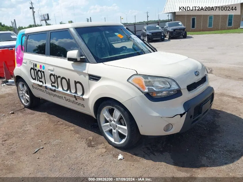 2010 Kia Soul ! VIN: KNDJT2A20A7100244 Lot: 39826200