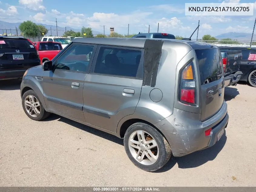 2010 Kia Soul + VIN: KNDJT2A21A7162705 Lot: 39903001