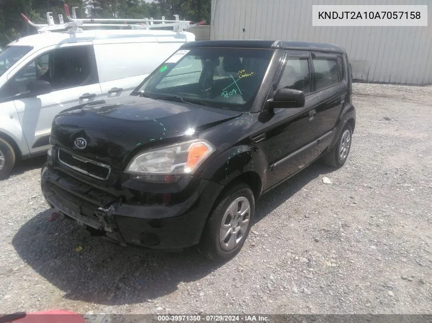 2010 Kia Soul VIN: KNDJT2A10A7057158 Lot: 39971350