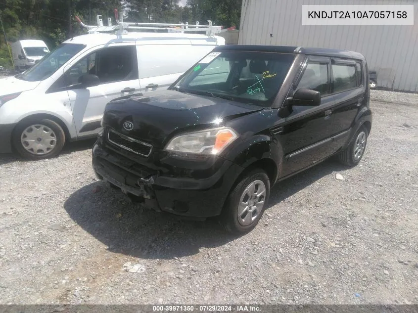 2010 Kia Soul VIN: KNDJT2A10A7057158 Lot: 39971350