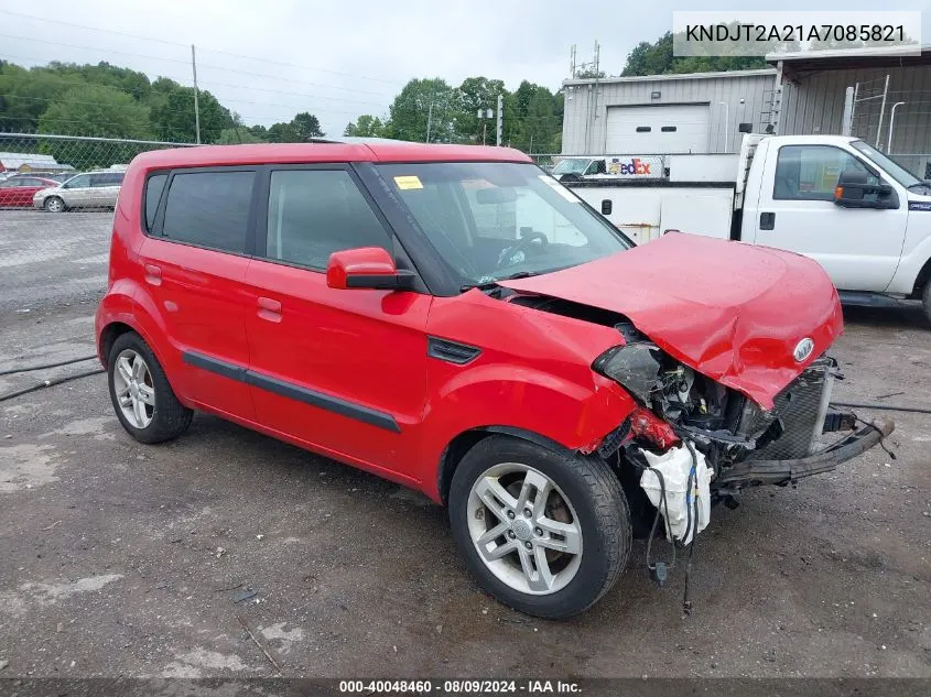 2010 Kia Soul + VIN: KNDJT2A21A7085821 Lot: 40048460