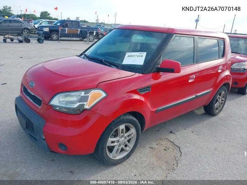 KNDJT2A26A7070148 2010 Kia Soul +