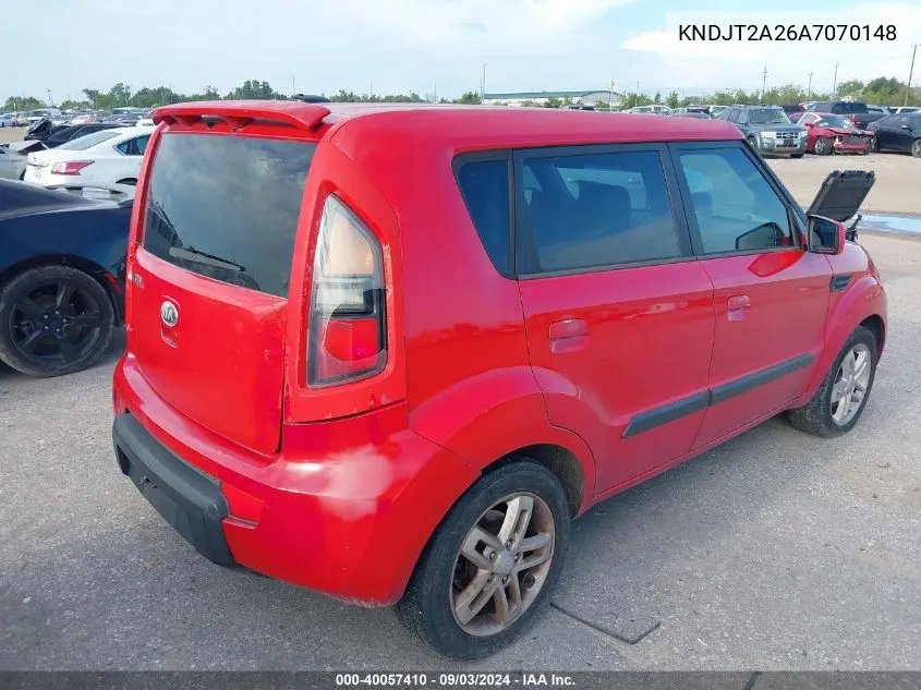 KNDJT2A26A7070148 2010 Kia Soul +