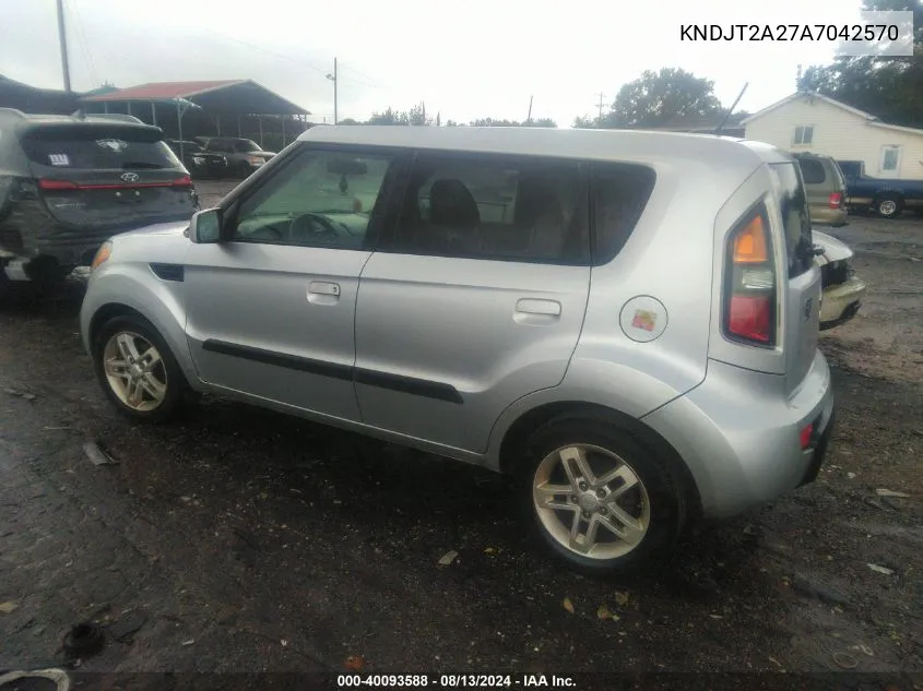 2010 Kia Soul +/!/Sport VIN: KNDJT2A27A7042570 Lot: 40093588