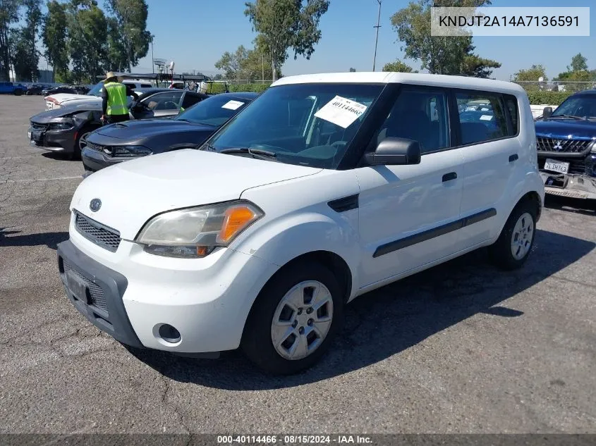 KNDJT2A14A7136591 2010 Kia Soul