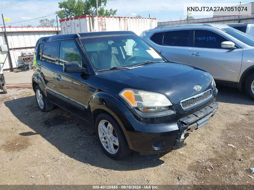 2010 Kia Soul + VIN: KNDJT2A27A7051074 Lot: 40125955