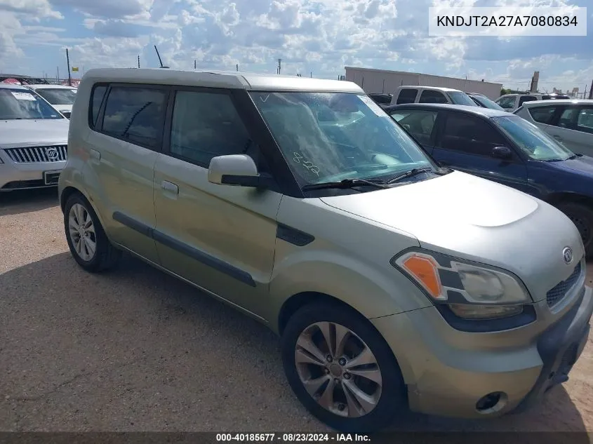 2010 Kia Soul + VIN: KNDJT2A27A7080834 Lot: 40185677