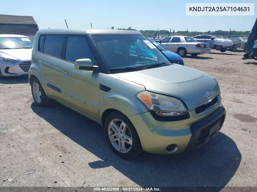 2010 Kia Soul + VIN: KNDJT2A25A7104631 Lot: 40202988