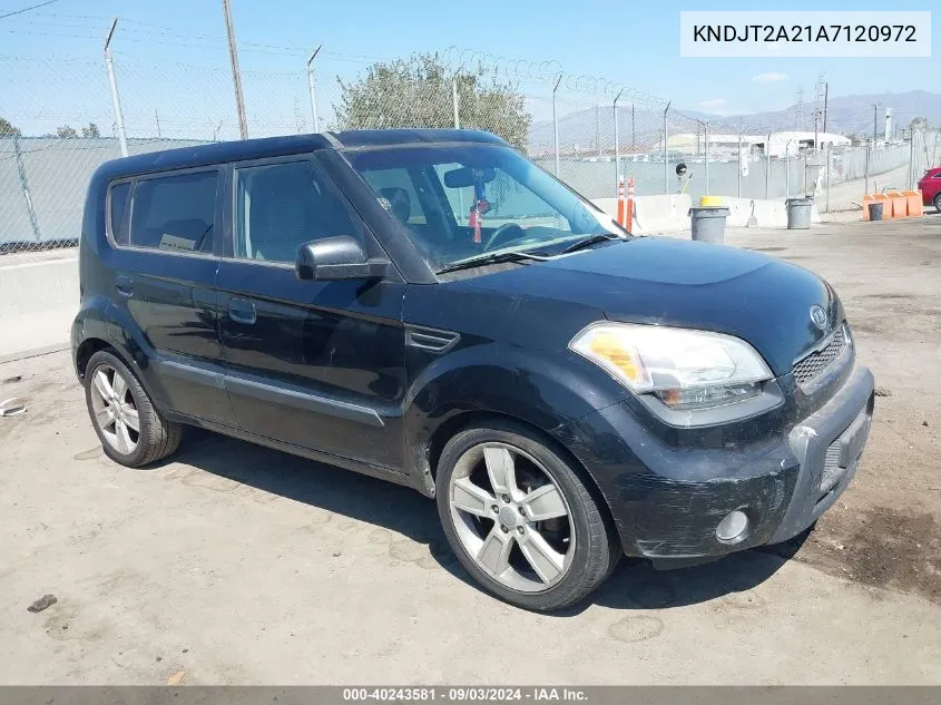 2010 Kia Soul ! VIN: KNDJT2A21A7120972 Lot: 40243581