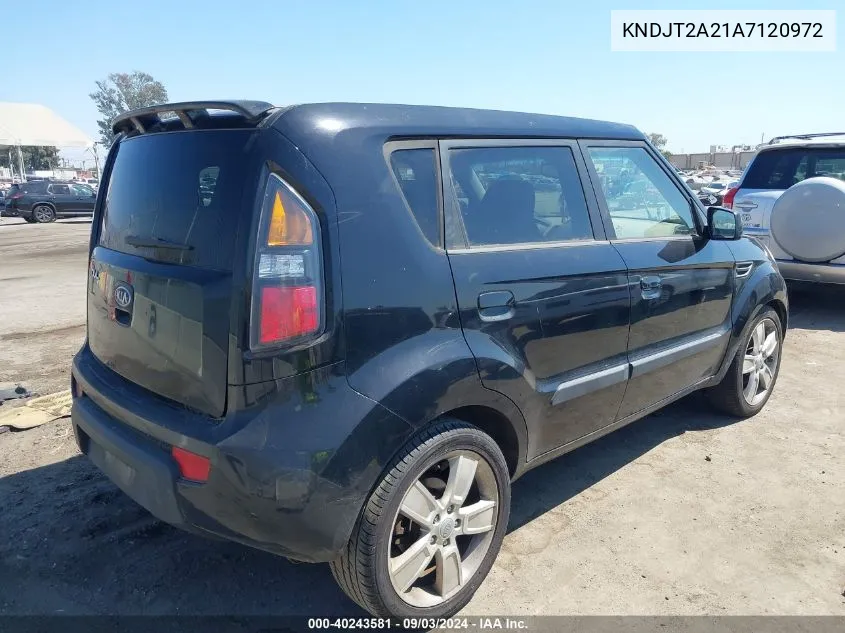 2010 Kia Soul ! VIN: KNDJT2A21A7120972 Lot: 40243581