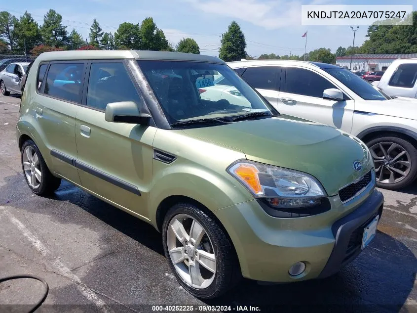 2010 Kia Soul ! VIN: KNDJT2A20A7075247 Lot: 40252225