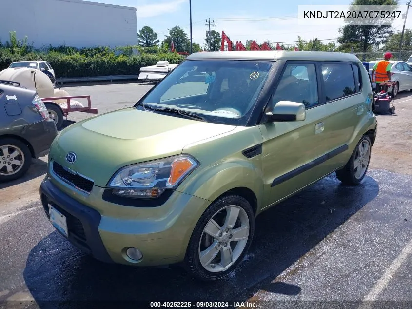 2010 Kia Soul ! VIN: KNDJT2A20A7075247 Lot: 40252225