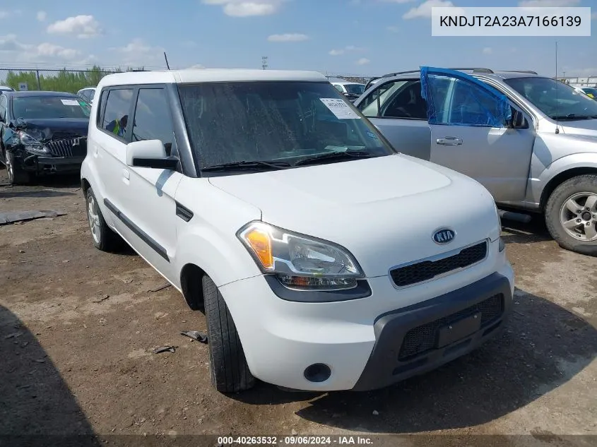 2010 Kia Soul + VIN: KNDJT2A23A7166139 Lot: 40263532