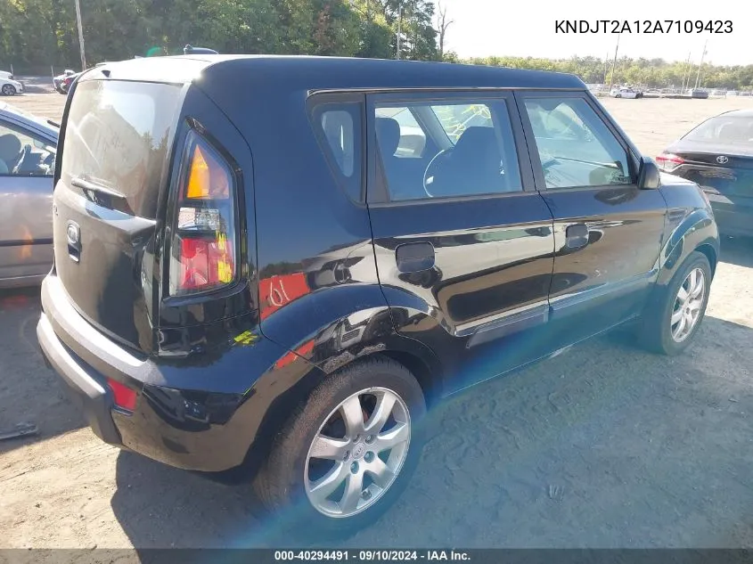 2010 Kia Soul VIN: KNDJT2A12A7109423 Lot: 40294491