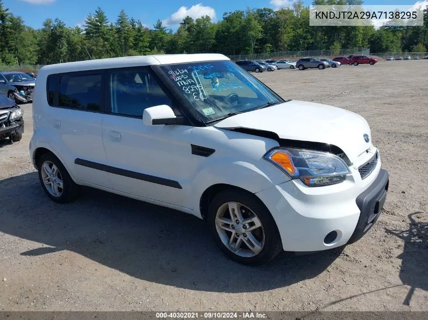 2010 Kia Soul + VIN: KNDJT2A29A7138295 Lot: 40302021