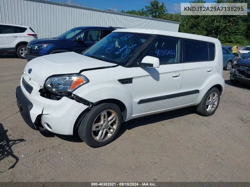 2010 Kia Soul + VIN: KNDJT2A29A7138295 Lot: 40302021