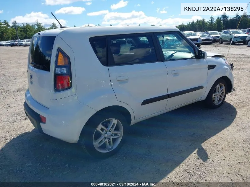 2010 Kia Soul + VIN: KNDJT2A29A7138295 Lot: 40302021