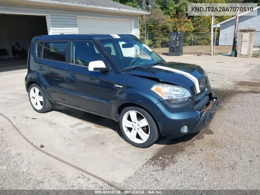 2010 Kia Soul + VIN: KNDJT2A28A7070510 Lot: 40338728