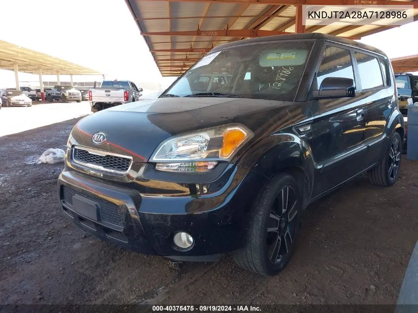 2010 Kia Soul + VIN: KNDJT2A28A7128986 Lot: 40375475