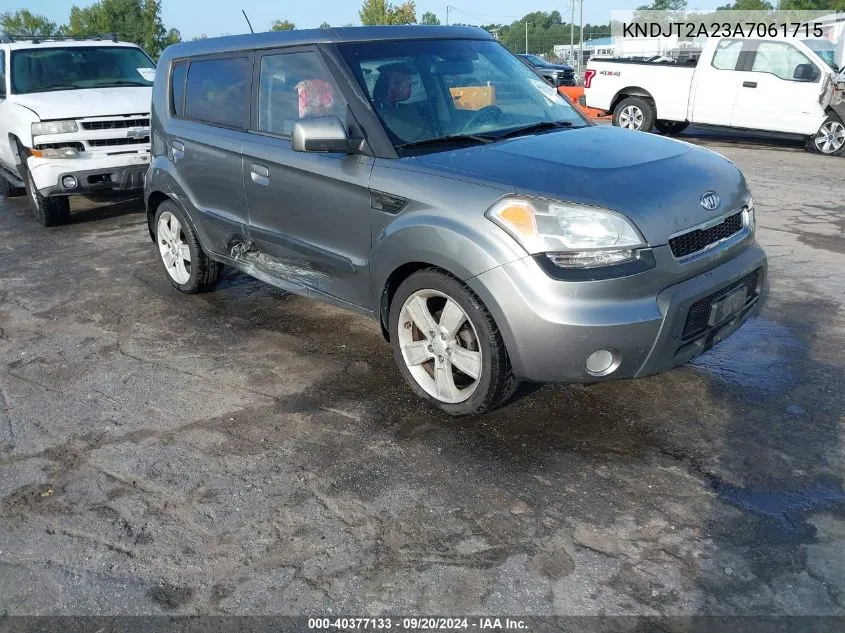 2010 Kia Soul ! VIN: KNDJT2A23A7061715 Lot: 40377133