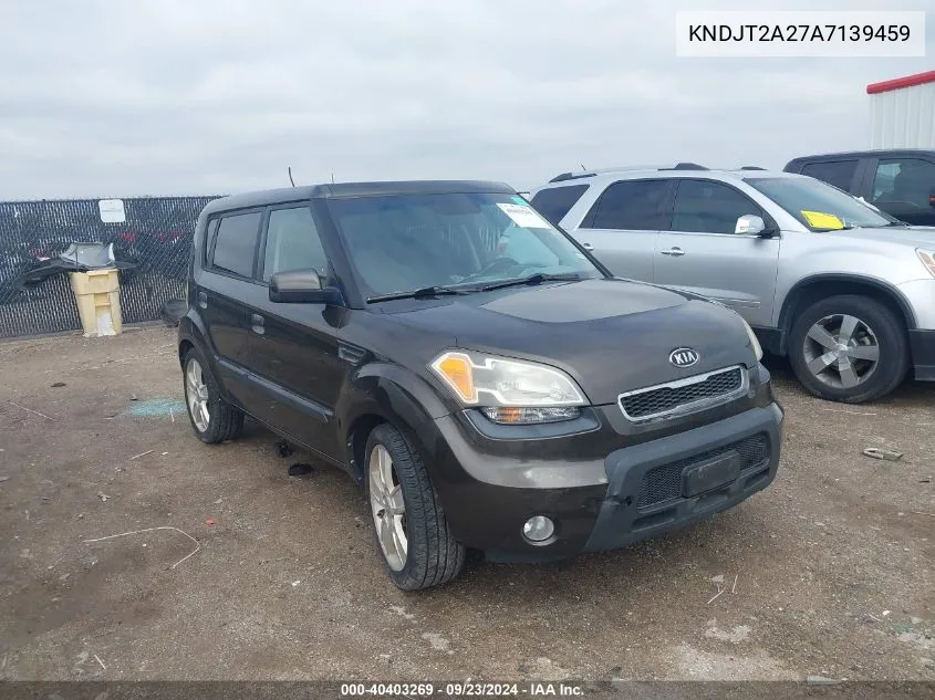 2010 Kia Soul +/!/Sport VIN: KNDJT2A27A7139459 Lot: 40403269