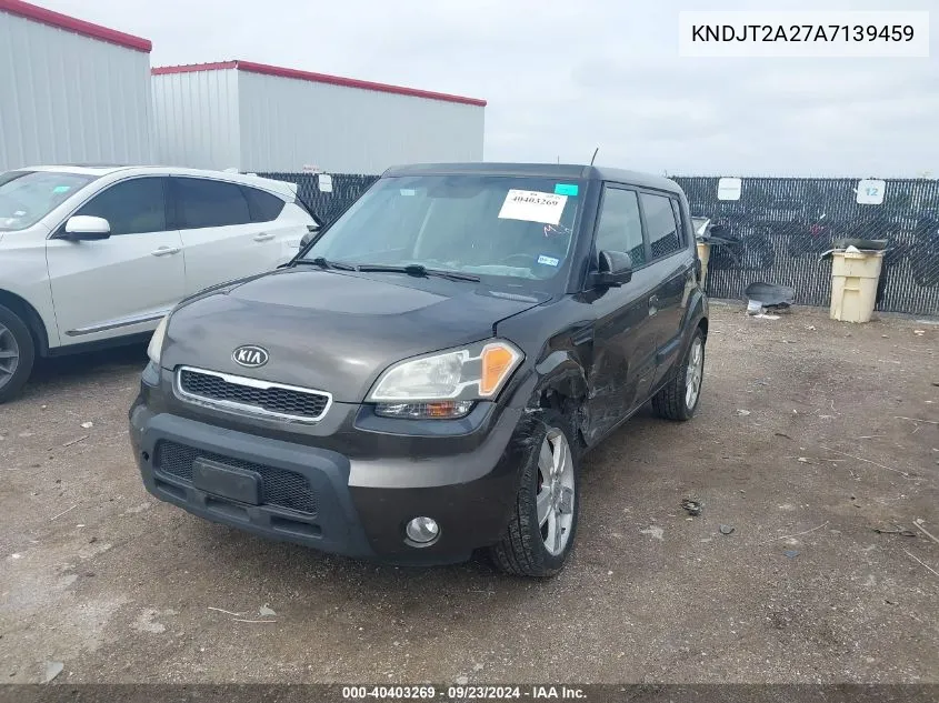 2010 Kia Soul +/!/Sport VIN: KNDJT2A27A7139459 Lot: 40403269