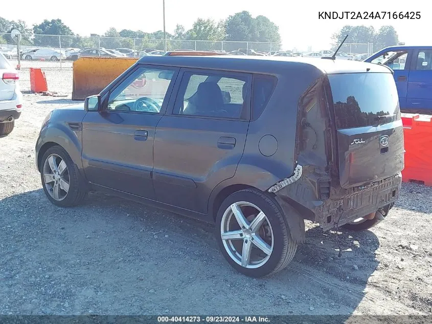 2010 Kia Soul +/!/Sport VIN: KNDJT2A24A7166425 Lot: 40414273