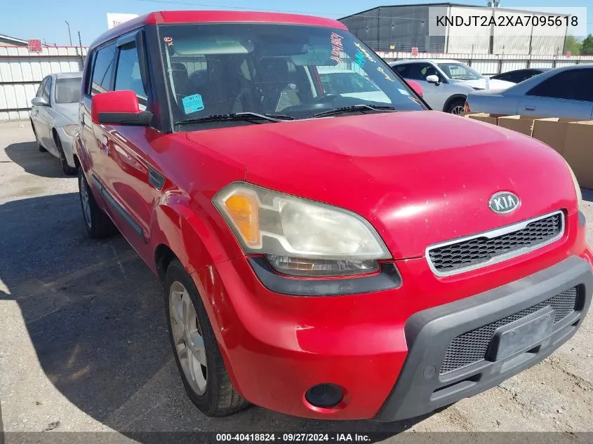 2010 Kia Soul + VIN: KNDJT2A2XA7095618 Lot: 40418824