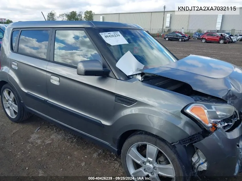 2010 Kia Soul Sport VIN: KNDJT2A2XA7032115 Lot: 40426239