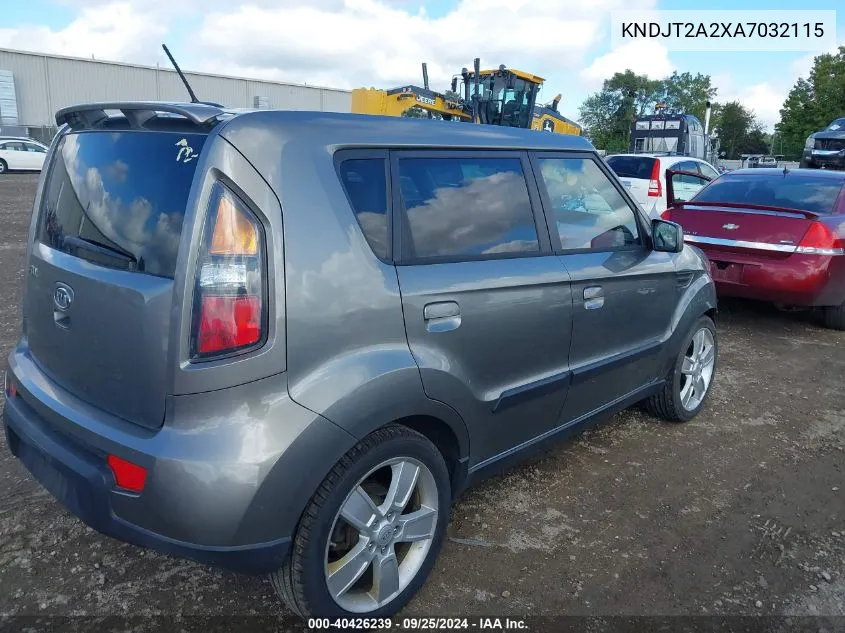 2010 Kia Soul Sport VIN: KNDJT2A2XA7032115 Lot: 40426239