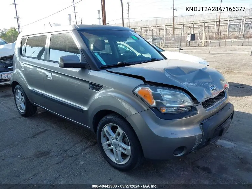 2010 Kia Soul + VIN: KNDJT2A28A7166377 Lot: 40442908