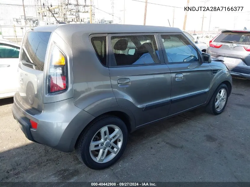 2010 Kia Soul + VIN: KNDJT2A28A7166377 Lot: 40442908