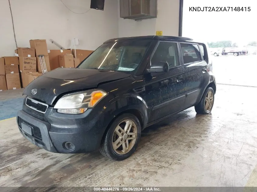 2010 Kia Soul +/!/Sport VIN: KNDJT2A2XA7148415 Lot: 40446276