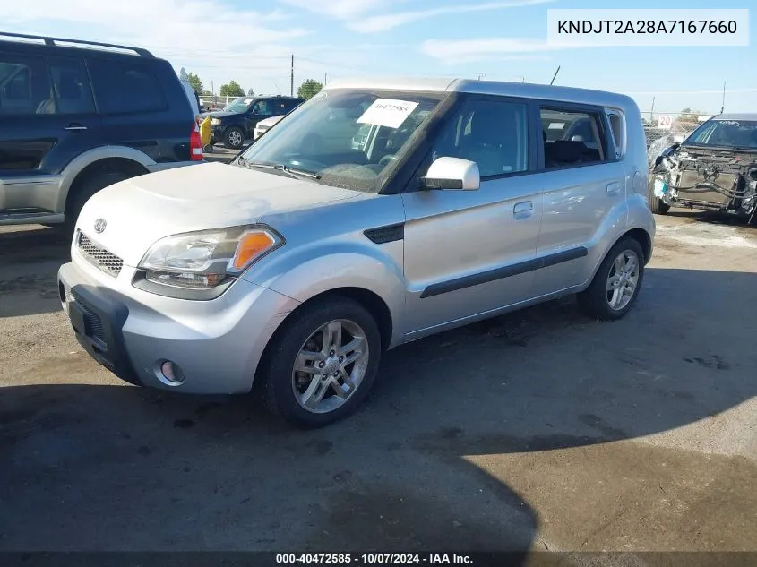 2010 Kia Soul +/!/Sport VIN: KNDJT2A28A7167660 Lot: 40472585