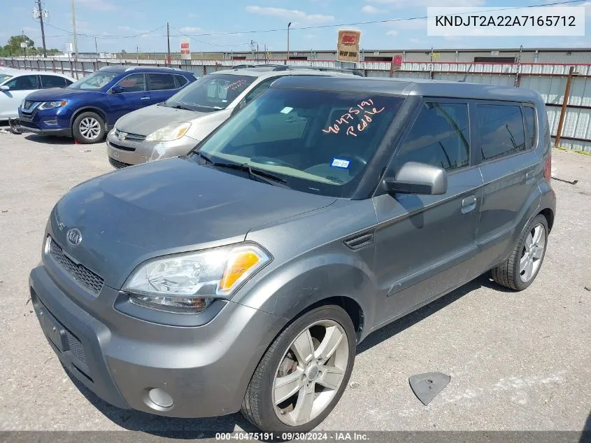 2010 Kia Soul ! VIN: KNDJT2A22A7165712 Lot: 40475191