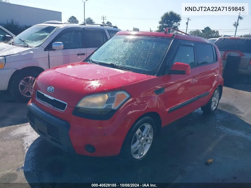 2010 Kia Soul + VIN: KNDJT2A22A7159845 Lot: 40529185