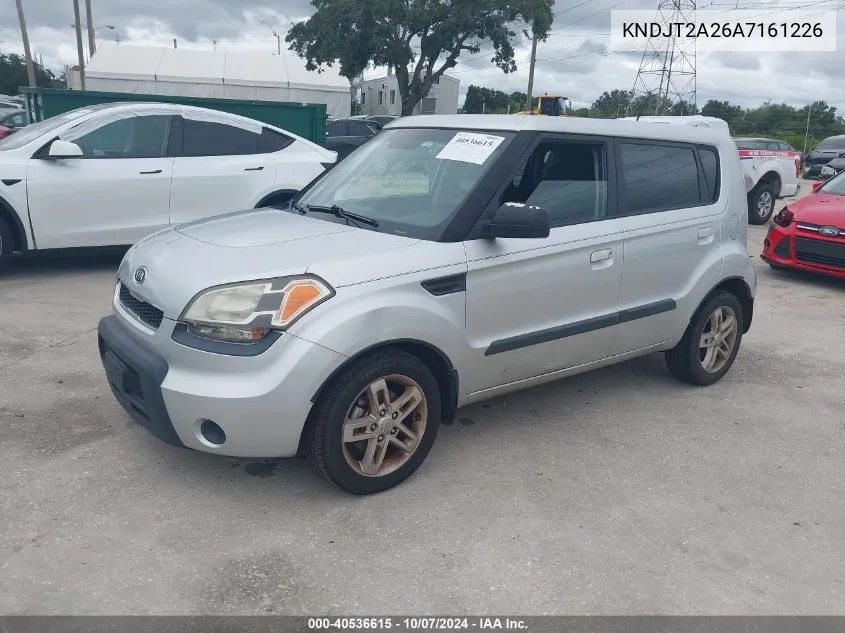 2010 Kia Soul + VIN: KNDJT2A26A7161226 Lot: 40536615