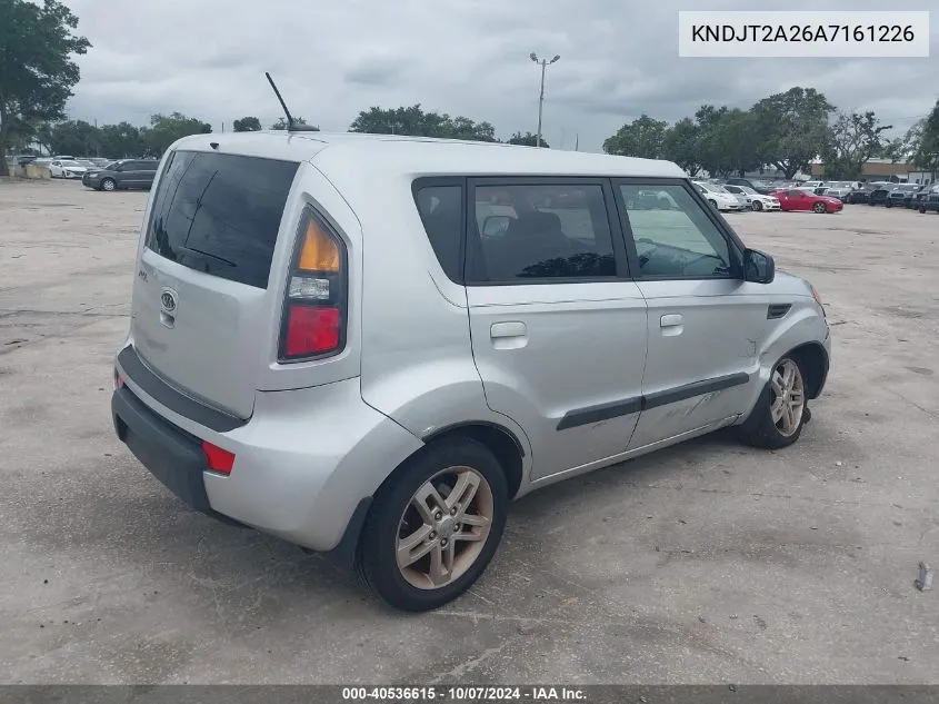 2010 Kia Soul + VIN: KNDJT2A26A7161226 Lot: 40536615