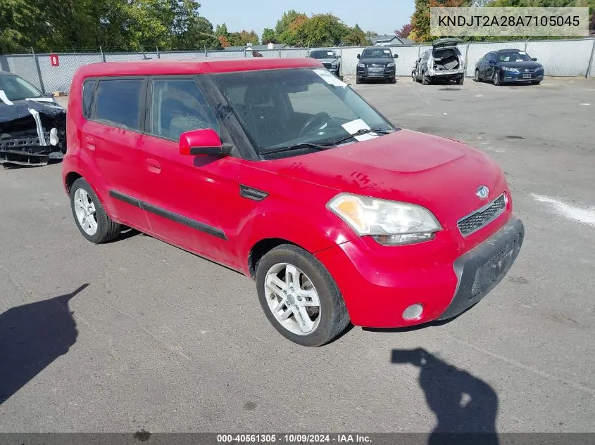 2010 Kia Soul + VIN: KNDJT2A28A7105045 Lot: 40561305