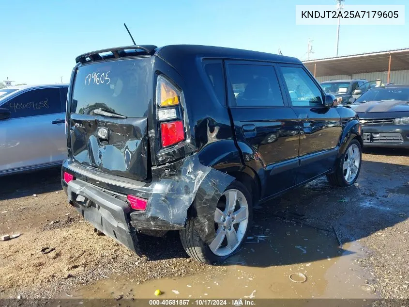 2010 Kia Soul ! VIN: KNDJT2A25A7179605 Lot: 40581857