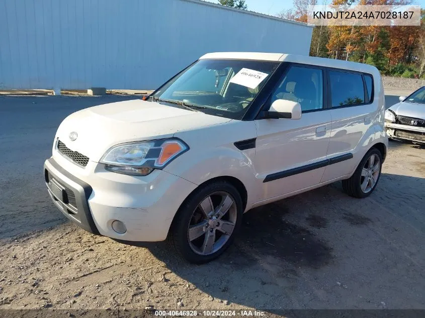 2010 Kia Soul ! VIN: KNDJT2A24A7028187 Lot: 40646928