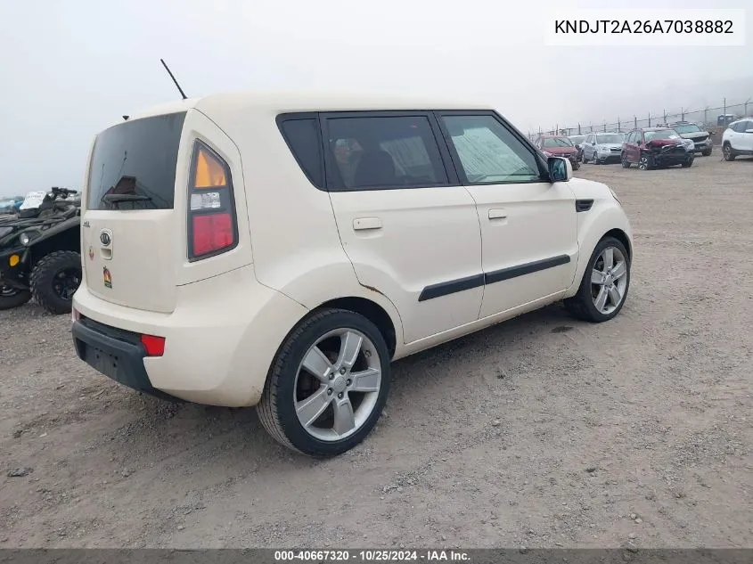 2010 Kia Soul ! VIN: KNDJT2A26A7038882 Lot: 40667320