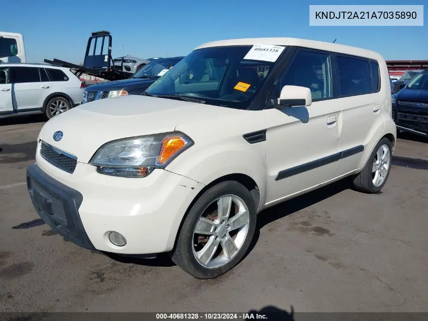 2010 Kia Soul ! VIN: KNDJT2A21A7035890 Lot: 40681328