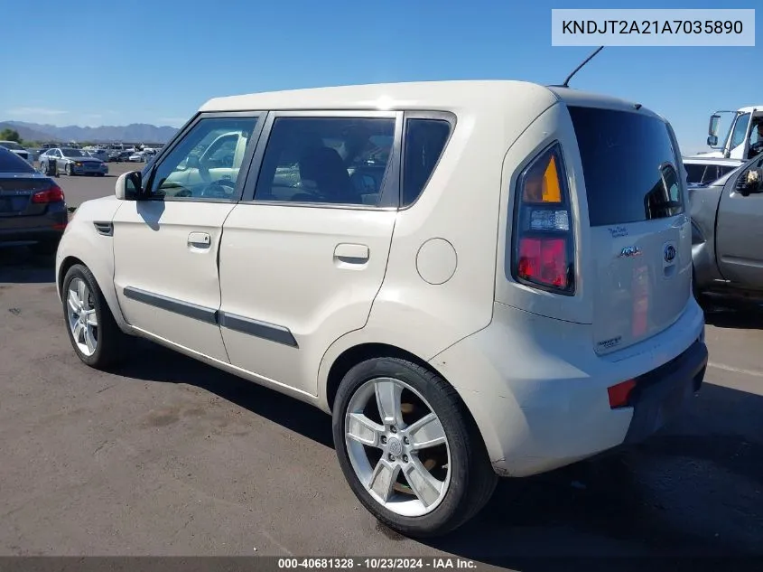 2010 Kia Soul ! VIN: KNDJT2A21A7035890 Lot: 40681328