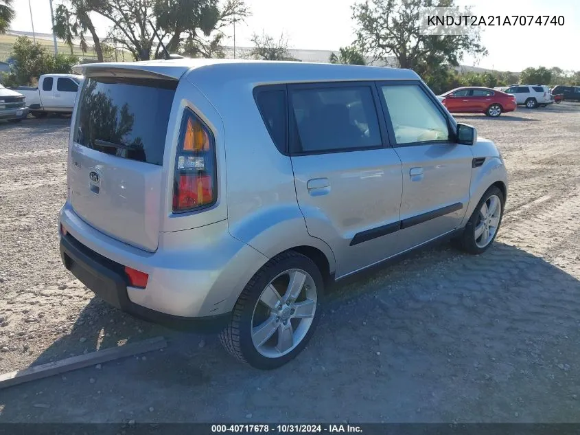 2010 Kia Soul Sport VIN: KNDJT2A21A7074740 Lot: 40717678